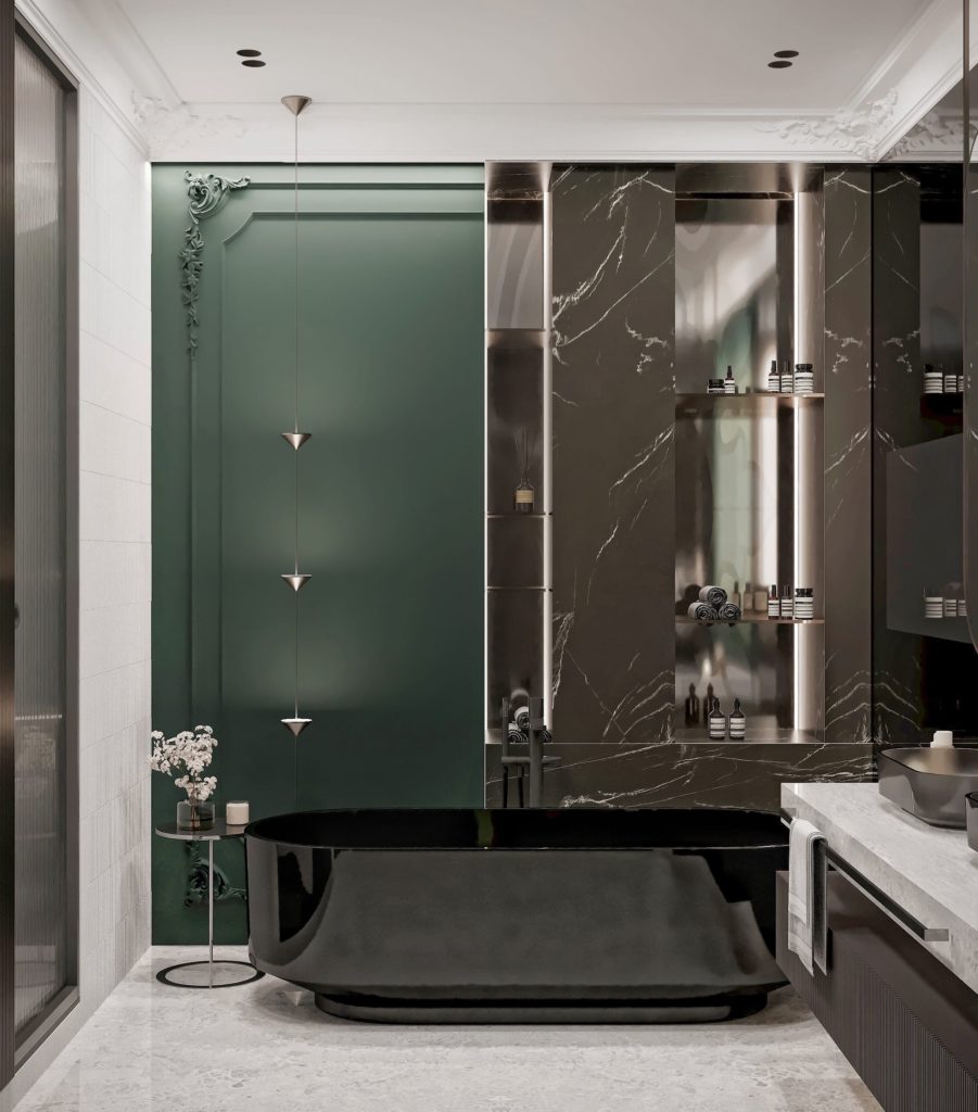Ванная мастер Особняк Кушелева, квартира 170м2.